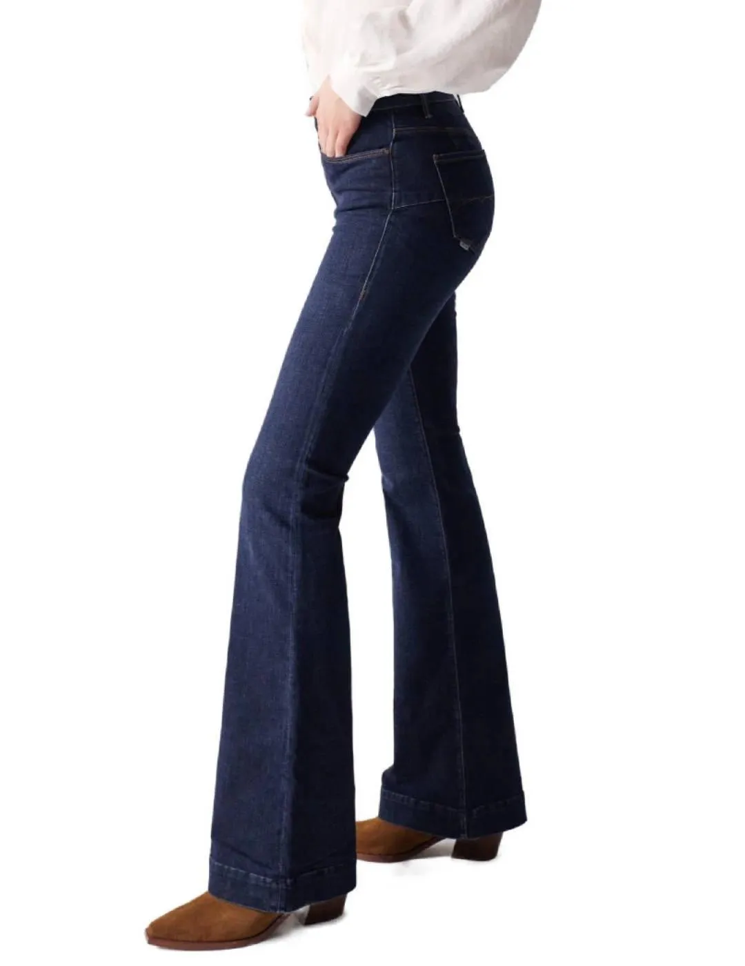 Pantalones vaqueros Salsa Destiny push up flare de mujer