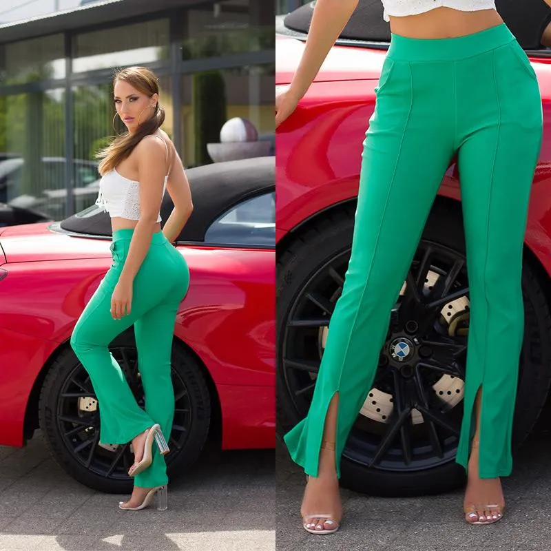 Pantalón de moda bootcut Verde