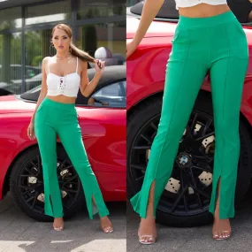 Pantalón de moda bootcut Verde