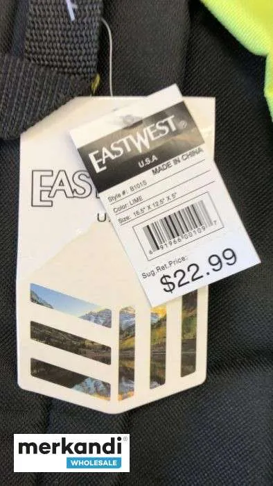 Paquete variado a granel de mochilas EastWest - 50 piezas en múltiples colores y estilos