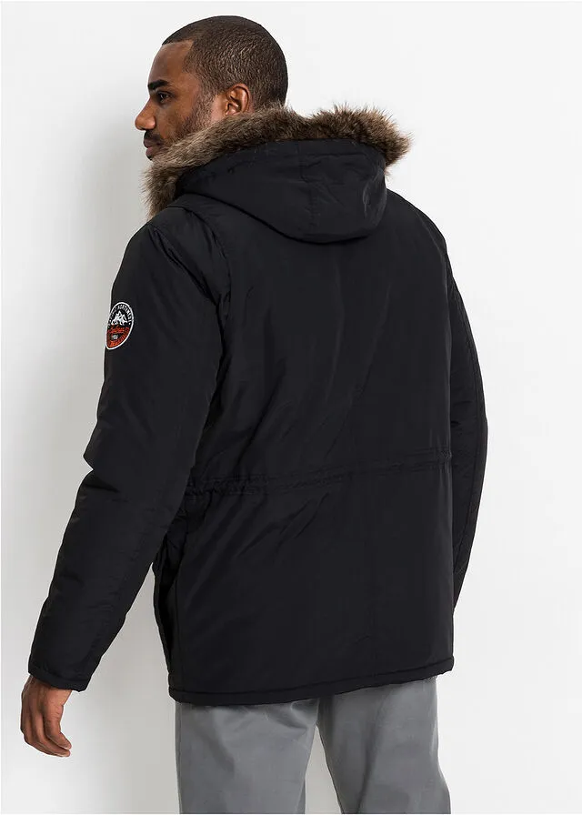 Parka de invierno acolchada Negro