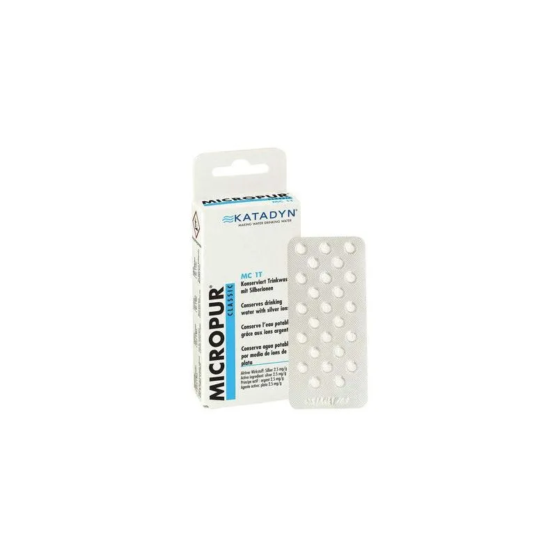 Pastillas potabilizadoras Katadyn Micropur Classic MC 1T/50T