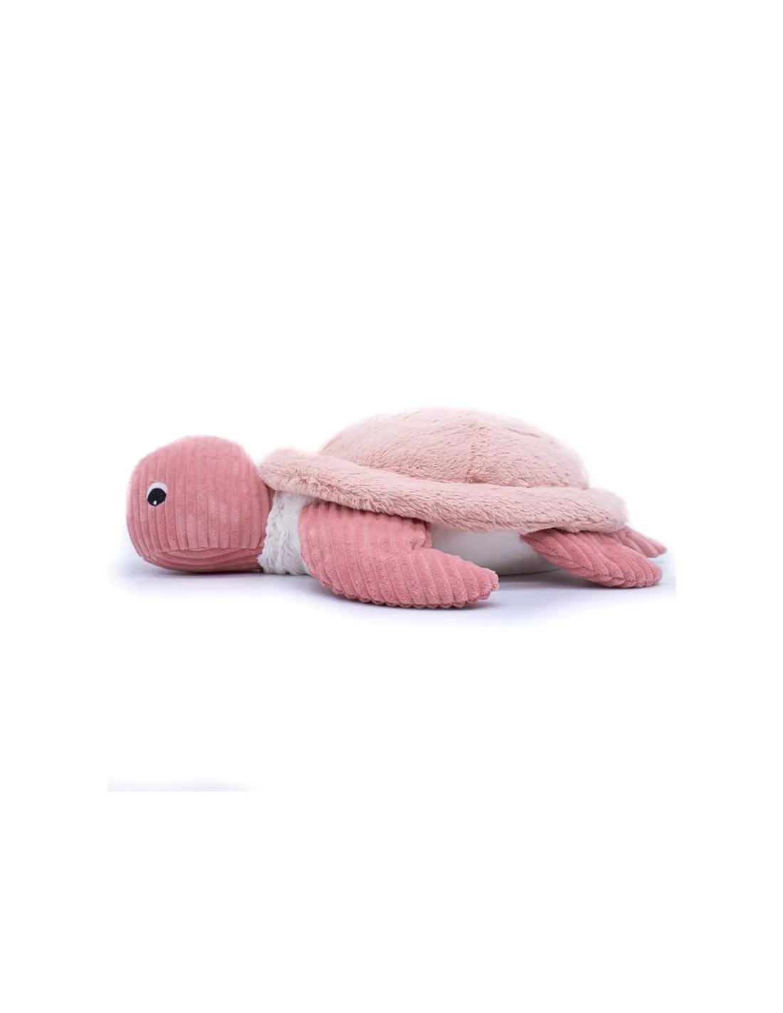 Peluche tortuga gigante rosa ptipotos Déglingos