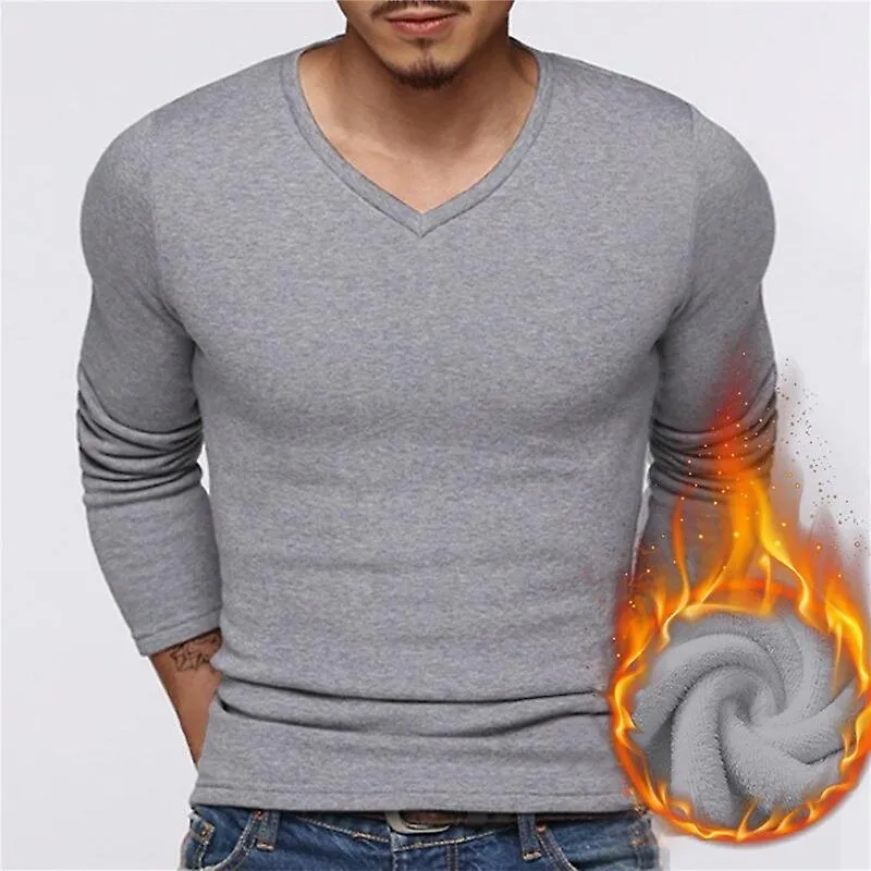 Ropa interior masculina Ropa interior de invierno Ropa interior térmica de manga larga para hombres Más camiseta acolchada de te