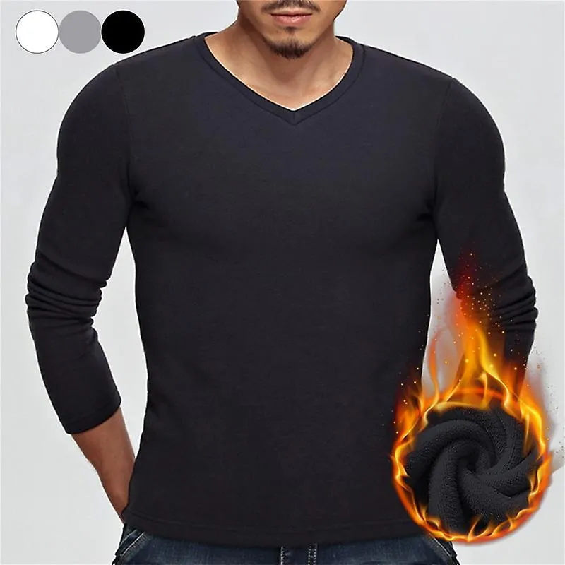 Ropa interior masculina Ropa interior de invierno Ropa interior térmica de manga larga para hombres Más camiseta acolchada de te