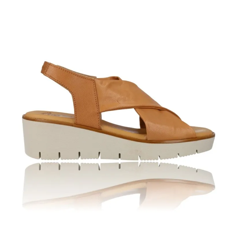 Sandalias con Cuña para Mujer Calzados Vesga Xbonitas J091 - Tiras Cruzadas