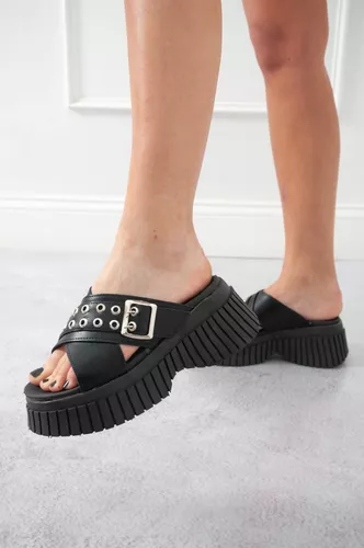 Sandalias De Dama Plataforma Alta Liviana Verano Art-800