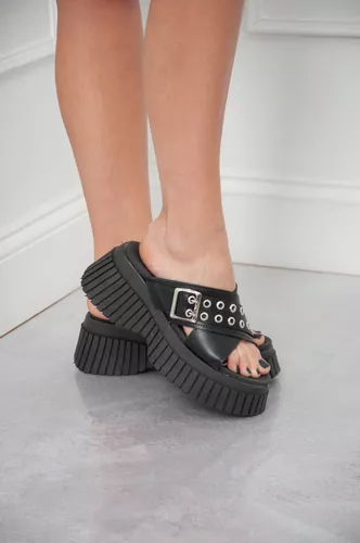 Sandalias De Dama Plataforma Alta Liviana Verano Art-800