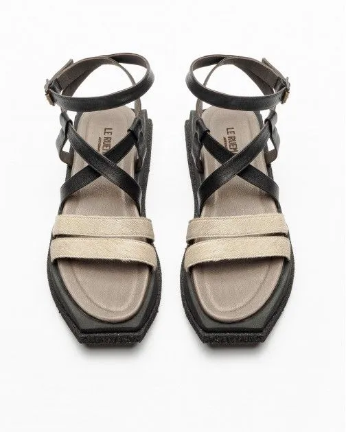 Sandalias de plataforma Le Ruemarcel Saki 1250 Negro