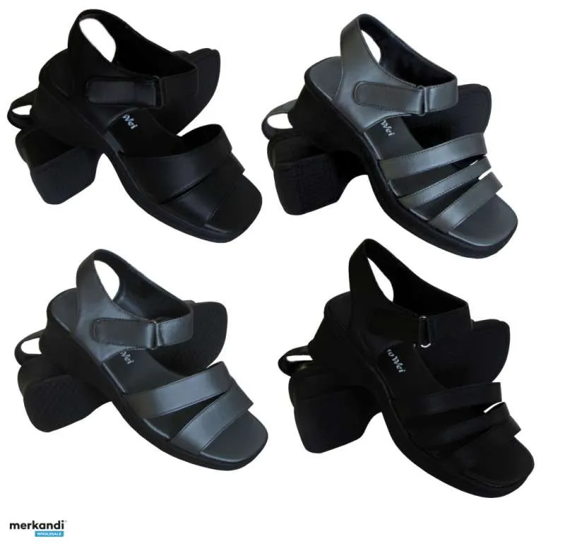 SANDALIAS SANDALIAS DE TACÓN PARA MUJER ZAPATOS DE VERANO GRIS NEGRO 36 - 41