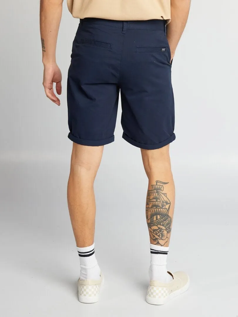 Short chino - azul