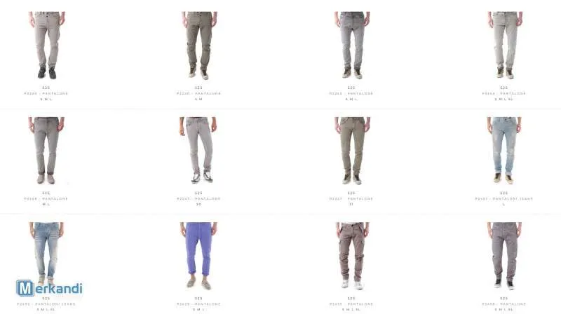 STOCK DE PANTALONES VAQUEROS DE HOMBRE PRIMAVERA/VERANO