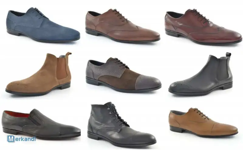 Stock de zapatos de cuero de las mejores marca italianas.