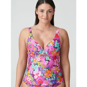 Tankini mujer Primadonna Swim Najac half padded con aros 4011079 Floral Explosion