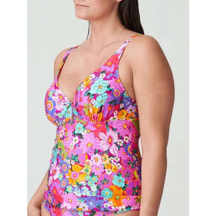 Tankini mujer Primadonna Swim Najac half padded con aros 4011079 Floral Explosion