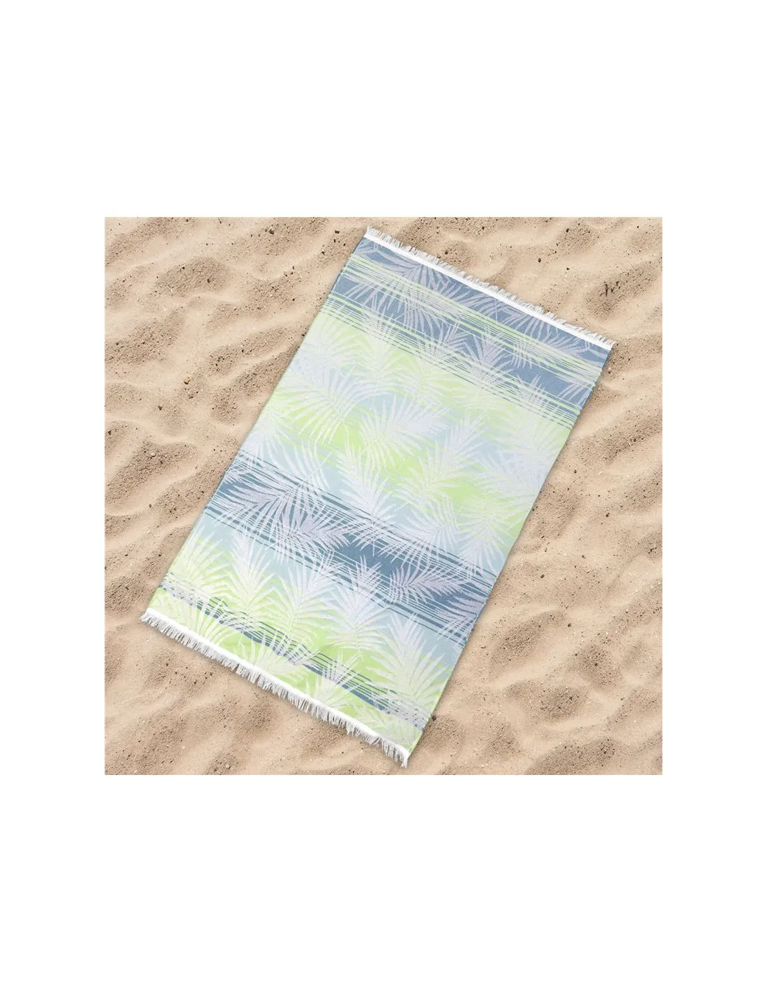 Toalla Fouta Rizo Secaneta 95 X 160 Cumbia Verde