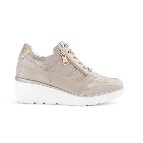 Zapatillas Casuales Via Uno Para Mujer H23003-5 Dorado