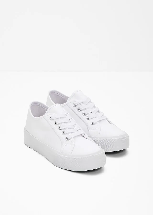 Zapatillas de deporte con plataforma Blanco