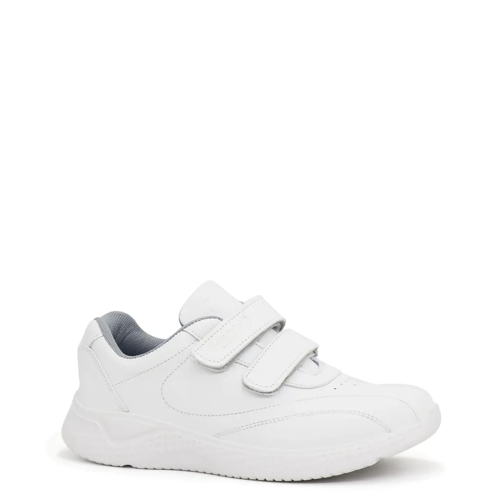 Zapatillas Escolares de Cuero para Niños Par&ss JA23-CG806 Blanco