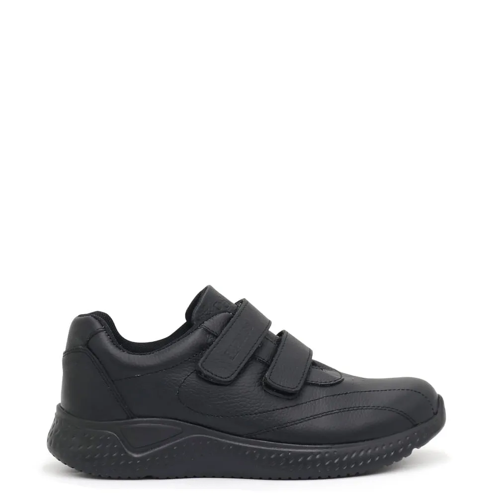 Zapatillas Escolares de Cuero para Niños Par&ss JA23-CG806 Negro