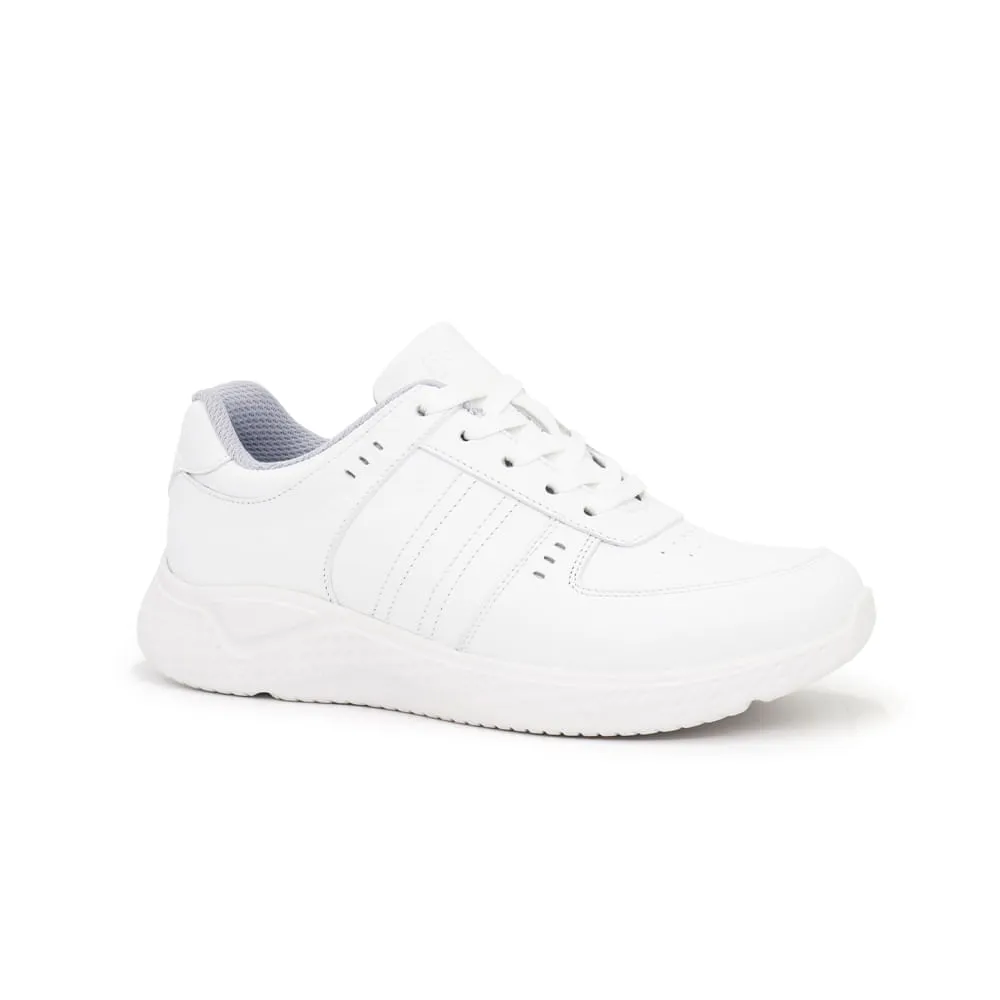 Zapatillas Escolares de Cuero para Niños Par&ss JA24-CG800J Blanco