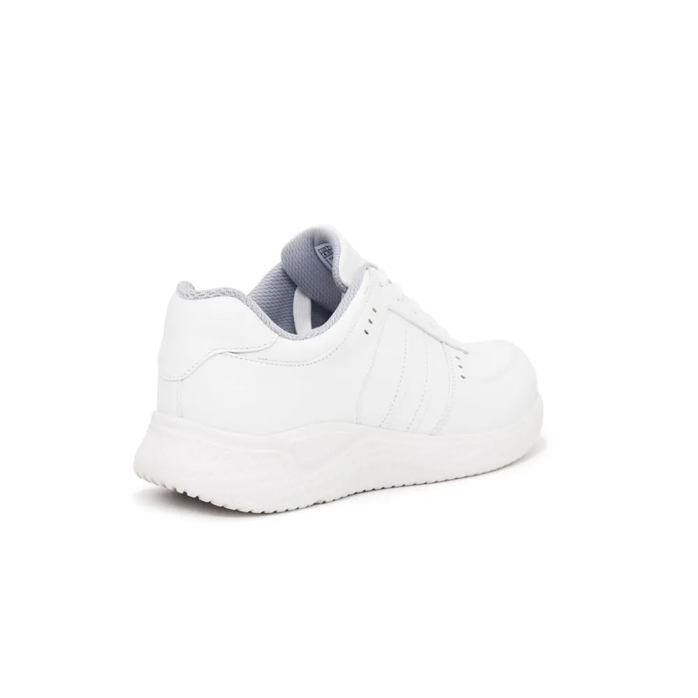 Zapatillas Escolares de Cuero para Niños Par&ss JA24-CG800J Blanco