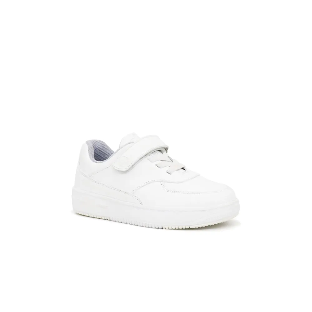 Zapatillas Escolares de Cuero para Niños Par&ss JA24-CG818N Blanco