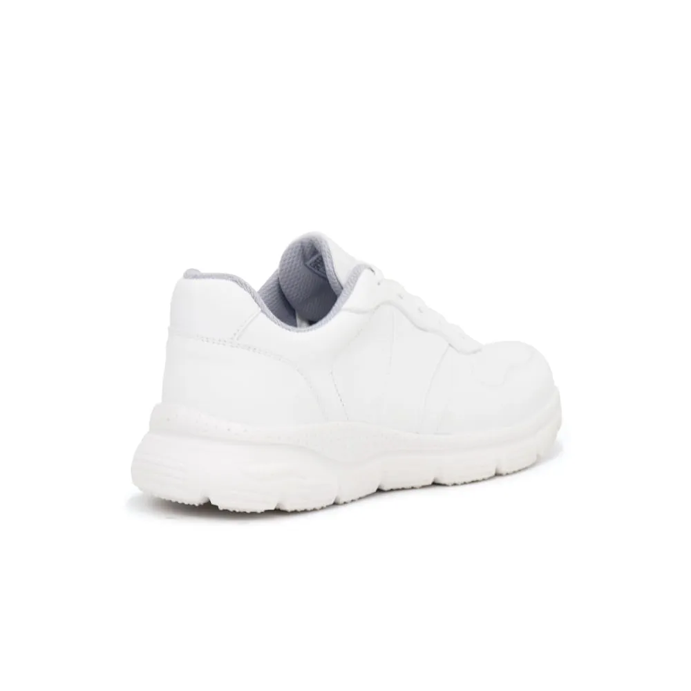 Zapatillas Escolares de Cuero para Niños Par&ss JA24-CG820 Blanco