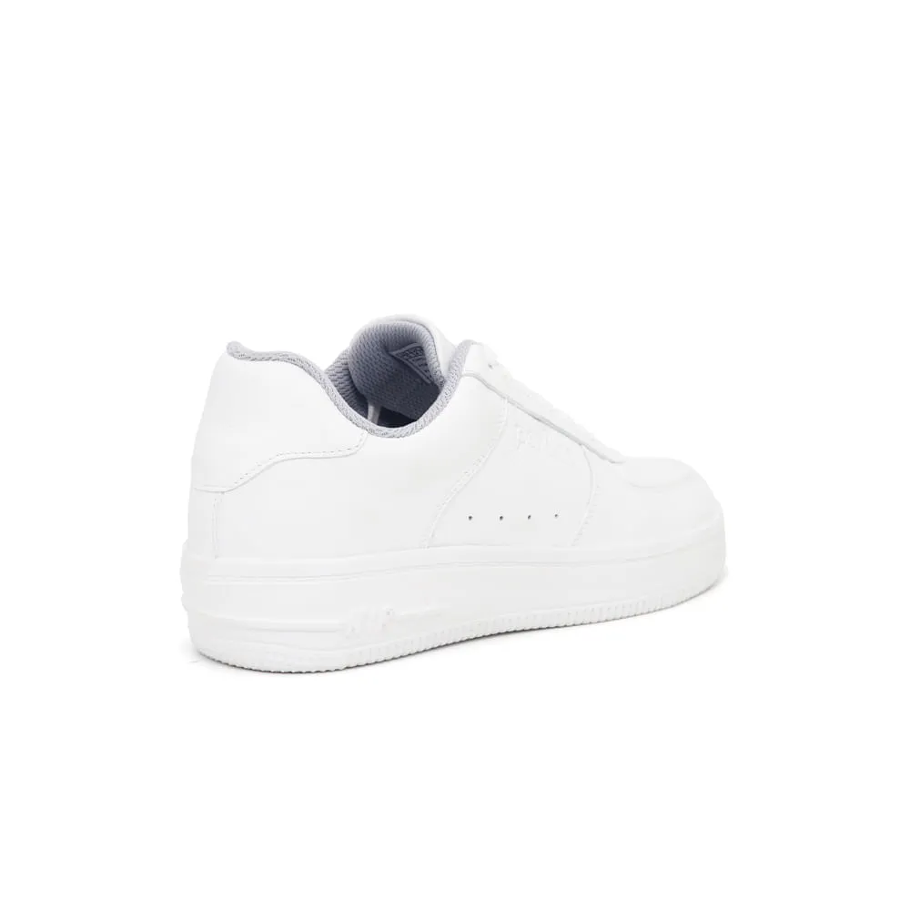 Zapatillas Escolares de Cuero para Niños Par&ss JA24-CG836J Blanco