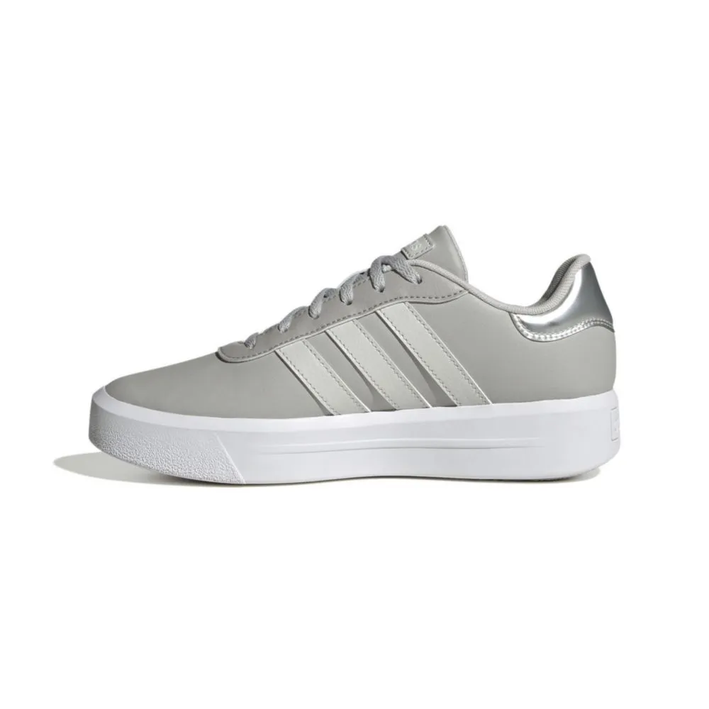 Zapatillas Urbanas Adidas Para Mujer Id1970 Court Platform Gris