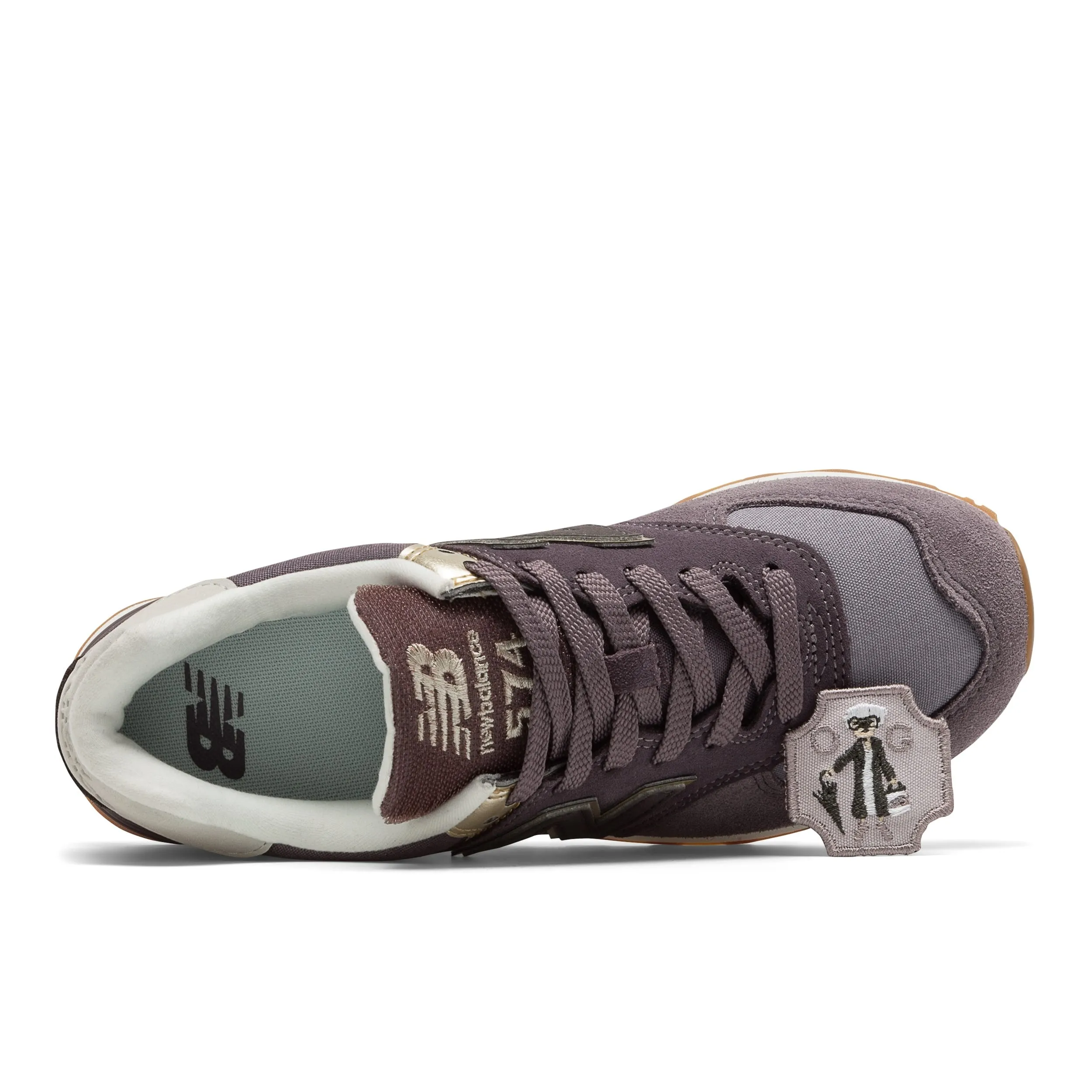 Zapatillas Urbanas Mujer New Balance 574 Metallic Patch Morada