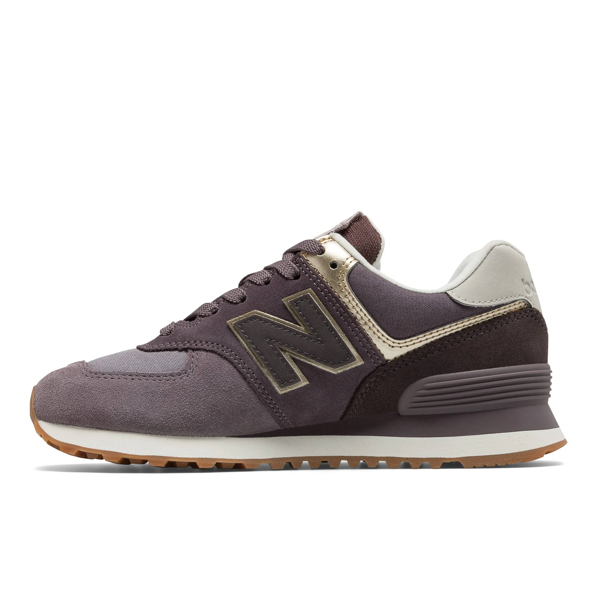 Zapatillas Urbanas Mujer New Balance 574 Metallic Patch Morada