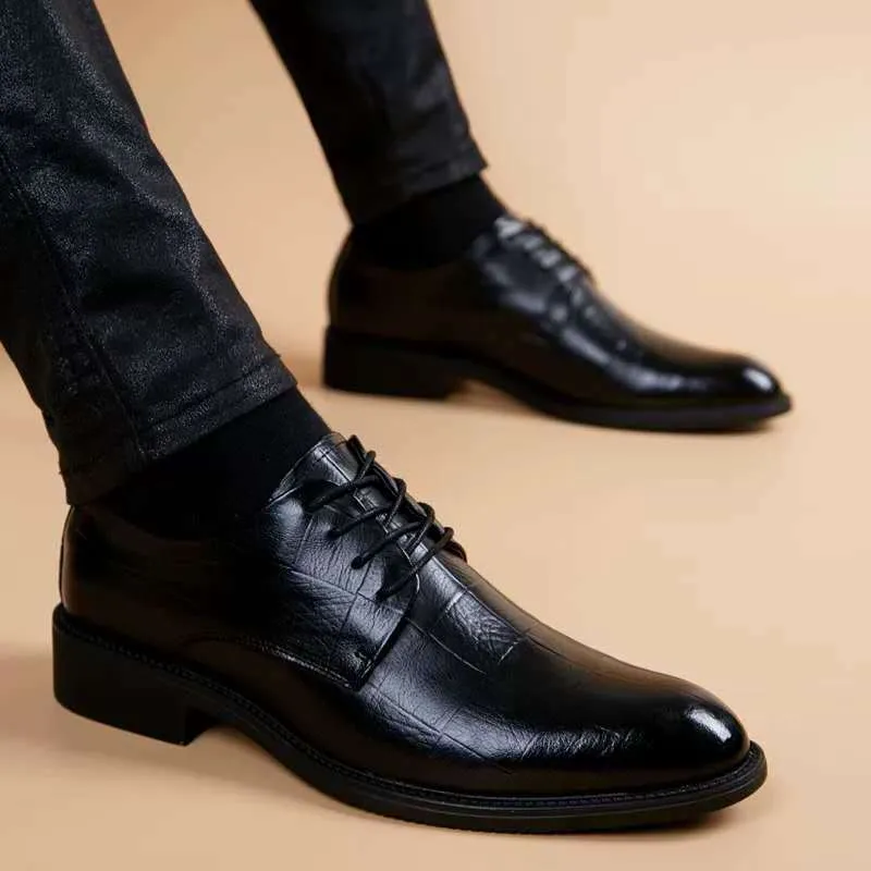 Zapatos De Cuero Italiano Para Hombre