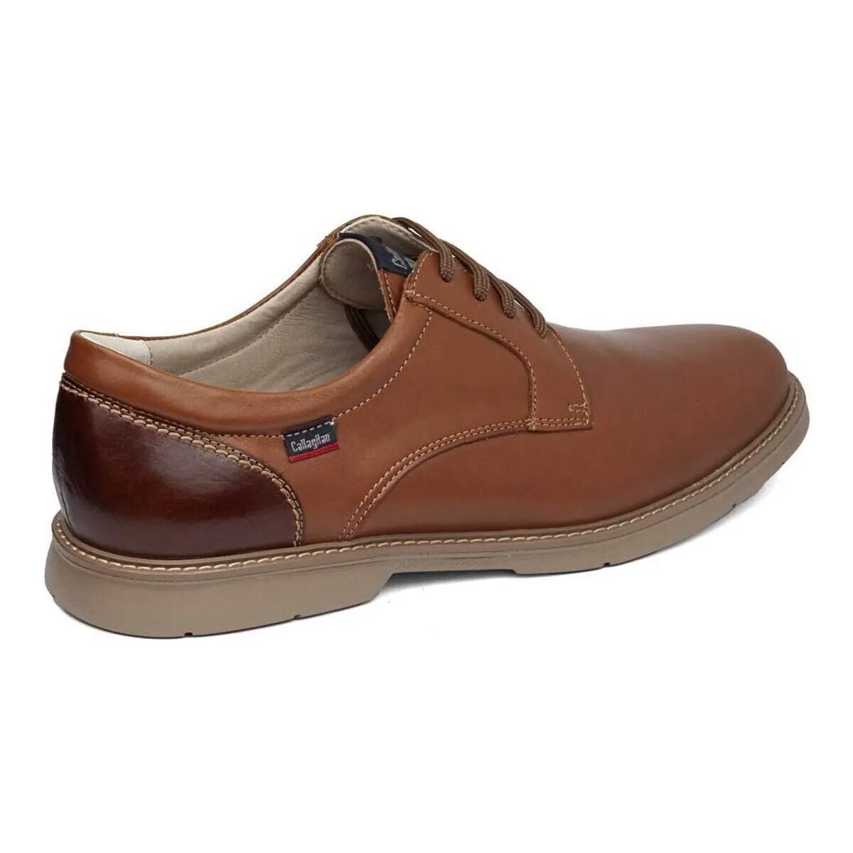 ZAPATOS DE PIEL CON CORDONES  UPAM 46700 CUERO