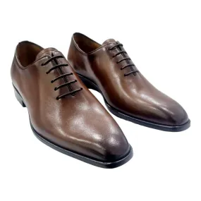 ZAPATOS DE VESTIR HOMBRE BLUCHER LISO SIN COSTURAS CUERO