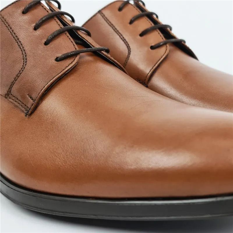 Zapatos Derby Hombre Piel Napa Suela De Goma 9972 Cuero, de Latino