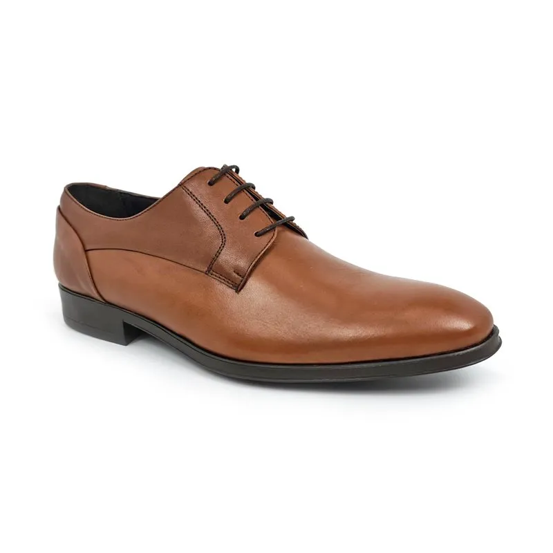 Zapatos Derby Hombre Piel Napa Suela De Goma 9972 Cuero, de Latino